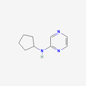 molecular formula C9H13N3 B2607219 N-cyclopentylpyrazin-2-amine CAS No. 420844-66-2