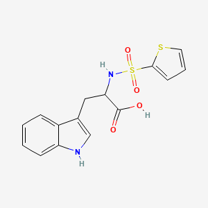 molecular formula C15H14N2O4S2 B2607224 N-(2-thienylsulfonyl)tryptophan CAS No. 82068-28-8