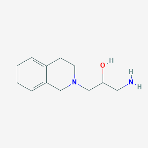molecular formula C12H18N2O B2607242 1-氨基-3-(3,4-二氢异喹啉-2(1H)-基)丙醇-2 CAS No. 954279-15-3