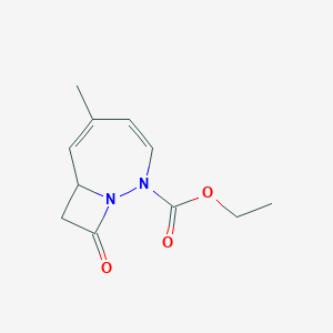 Ethyl 5-methyl-9-oxo-1,2-diazabicyclo[5.2.0]nona-3,5-diene-2-carboxylate