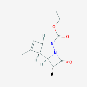 Ethyl 3,9-dimethyl-4-oxo-5,6-diazatricyclo[5.2.0.0~2,5~]non-8-ene-6-carboxylate