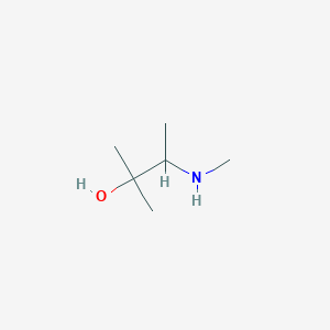 molecular formula C6H15NO B2607304 2-Methyl-3-(methylamino)butan-2-ol CAS No. 412274-84-1
