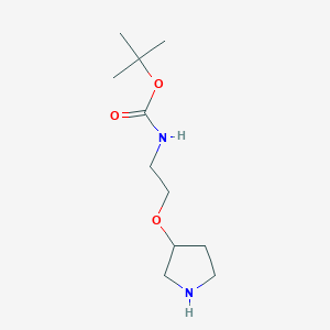 Tert-butyl N-(2-pyrrolidin-3-yloxyethyl)carbamate