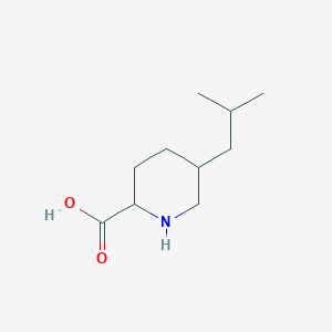 B2607319 5-(2-Methylpropyl)piperidine-2-carboxylic acid CAS No. 2166982-60-9