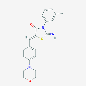 2-Imino-3-(3-methylphenyl)-5-(4-morpholin-4-ylbenzylidene)-1,3-thiazolidin-4-one