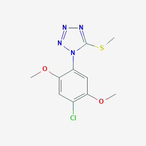 1-(4-chloro-2,5-dimethoxyphenyl)-5-(methylsulfanyl)-1H-tetrazole