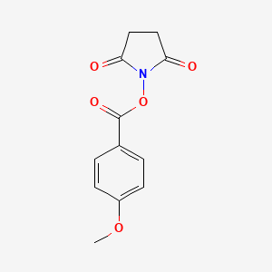 molecular formula C12H11NO5 B2607334 2,5-二氧代吡咯烷-1-基 4-甲氧基苯甲酸酯 CAS No. 30364-57-9