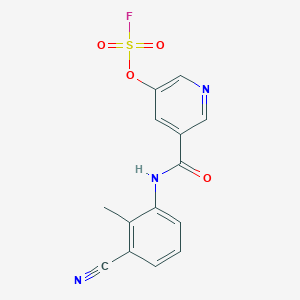 3-[(3-Cyano-2-methylphenyl)carbamoyl]-5-fluorosulfonyloxypyridine