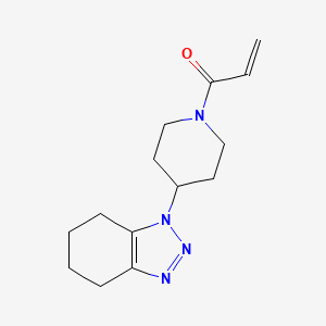 1-[4-(4,5,6,7-Tetrahydrobenzotriazol-1-yl)piperidin-1-yl]prop-2-en-1-one
