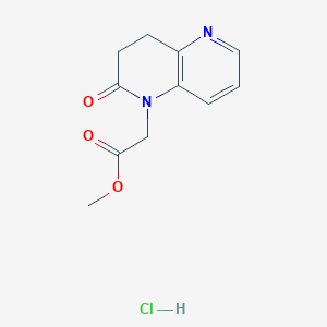 Methyl 2-(2-oxo-3,4-dihydro-1,5-naphthyridin-1(2H)-yl)acetate hydrochloride