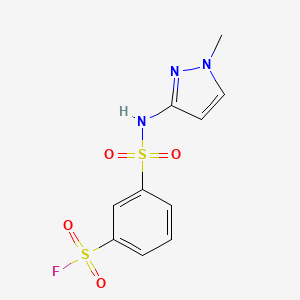 3-[(1-methyl-1H-pyrazol-3-yl)sulfamoyl]benzene-1-sulfonyl fluoride
