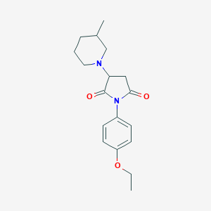 1-(4-Ethoxyphenyl)-3-(3-methyl-1-piperidinyl)-2,5-pyrrolidinedione