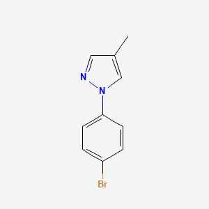 molecular formula C10H9BrN2 B2607408 1-(4-溴苯基)-4-甲基-1H-吡唑 CAS No. 1184673-82-2