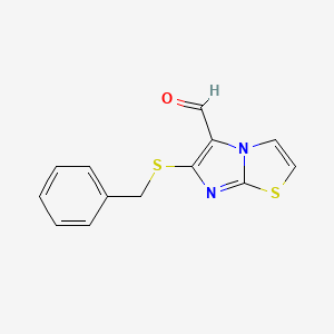6-(Benzylsulfanyl)imidazo[2,1-b][1,3]thiazole-5-carbaldehyde