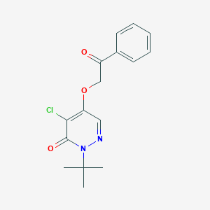 2-Tert-butyl-4-chloro-5-phenacyloxypyridazin-3-one