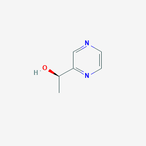 molecular formula C6H8N2O B2607422 (1R)-1-(pyrazin-2-yl)ethan-1-ol CAS No. 1334160-82-5