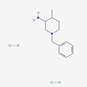 molecular formula C13H22Cl2N2 B2607438 1-苄基-4-甲基哌啶-3-胺二盐酸盐 CAS No. 2060045-13-6