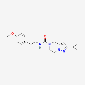 2-cyclopropyl-N-(4-methoxyphenethyl)-6,7-dihydropyrazolo[1,5-a]pyrazine-5(4H)-carboxamide