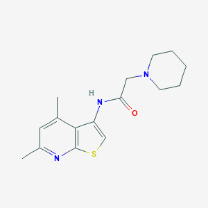 N-(4,6-dimethylthieno[2,3-b]pyridin-3-yl)-2-piperidin-1-ylacetamide