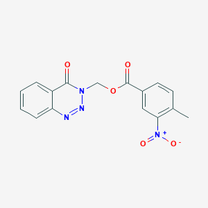 (4-Oxo-1,2,3-benzotriazin-3-yl)methyl 4-methyl-3-nitrobenzoate