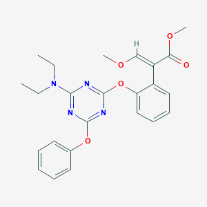 methyl (E)-2-[2-[[4-(diethylamino)-6-phenoxy-1,3,5-triazin-2-yl]oxy]phenyl]-3-methoxyprop-2-enoate