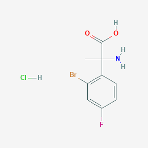 2-Amino-2-(2-bromo-4-fluorophenyl)propanoic acid hydrochloride