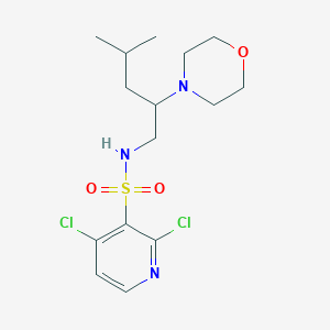 2,4-dichloro-N-[4-methyl-2-(morpholin-4-yl)pentyl]pyridine-3-sulfonamide