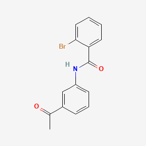 molecular formula C15H12BrNO2 B2607468 N-(3-acetylphenyl)-2-bromobenzamide CAS No. 303794-78-7