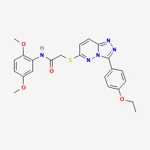 molecular formula C23H23N5O4S B2607475 N-(2,5-dimethoxyphenyl)-2-((3-(4-ethoxyphenyl)-[1,2,4]triazolo[4,3-b]pyridazin-6-yl)thio)acetamide CAS No. 852436-80-7