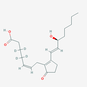 9-oxo-15S-hydroxy-prosta-5Z,8(12),13E-trien-1-oic-3,3,4,4-d4acid