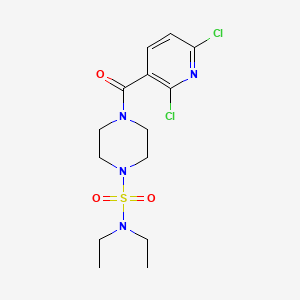 4-(2,6-dichloropyridine-3-carbonyl)-N,N-diethylpiperazine-1-sulfonamide
