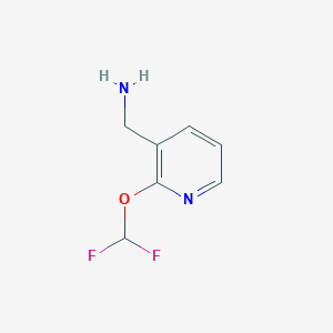 molecular formula C7H8F2N2O B2607525 (2-(二氟甲氧基)吡啶-3-基)甲胺 CAS No. 2231672-96-9