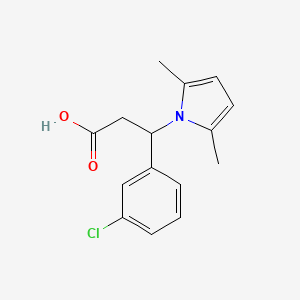 3-(3-Chlorophenyl)-3-(2,5-dimethyl-1H-pyrrol-1-yl)propanoic acid