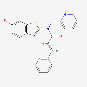 N-(6-fluorobenzo[d]thiazol-2-yl)-N-(pyridin-2-ylmethyl)cinnamamide