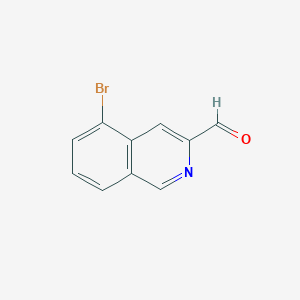molecular formula C10H6BrNO B2607536 5-Bromoisoquinoline-3-carbaldehyde CAS No. 2248342-97-2