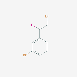 molecular formula C8H7Br2F B2607567 1-Bromo-3-(2-bromo-1-fluoroethyl)benzene CAS No. 1784579-97-0