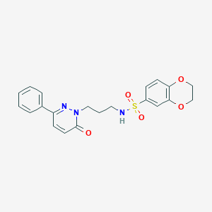 N-(3-(6-oxo-3-phenylpyridazin-1(6H)-yl)propyl)-2,3-dihydrobenzo[b][1,4]dioxine-6-sulfonamide