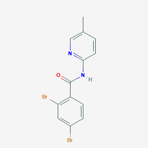 2,4-dibromo-N-(5-methyl-2-pyridinyl)benzamide