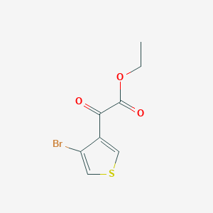 molecular formula C8H7BrO3S B2607585 Ethyl 2-(4-bromothiophen-3-yl)-2-oxoacetate CAS No. 704200-66-8