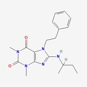 8-(sec-butylamino)-1,3-dimethyl-7-phenethyl-1H-purine-2,6(3H,7H)-dione