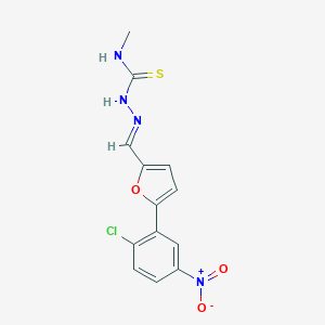 (2E)-2-{[5-(2-chloro-5-nitrophenyl)furan-2-yl]methylidene}-N-methylhydrazinecarbothioamide