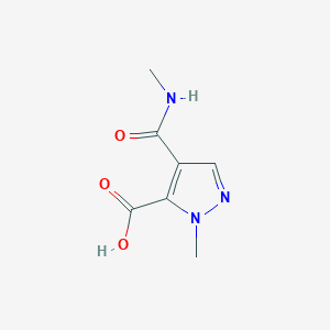 molecular formula C7H9N3O3 B2607602 1-methyl-4-(methylcarbamoyl)-1H-pyrazole-5-carboxylic acid CAS No. 1006478-07-4