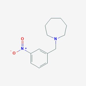 molecular formula C13H18N2O2 B2607607 1-[(3-Nitrophenyl)methyl]azepane CAS No. 414880-13-0