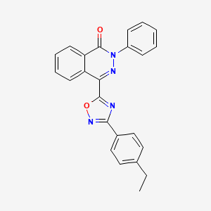 molecular formula C24H18N4O2 B2607608 4-[3-(4-ethylphenyl)-1,2,4-oxadiazol-5-yl]-2-phenylphthalazin-1(2H)-one CAS No. 1291862-35-5
