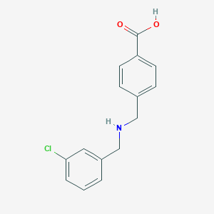 4-[[(3-Chlorophenyl)methylamino]methyl]benzoic acid