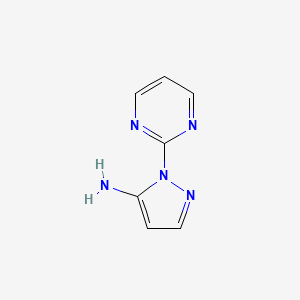 molecular formula C7H7N5 B2607627 1-(pyrimidin-2-yl)-1H-pyrazol-5-amine CAS No. 41625-44-9