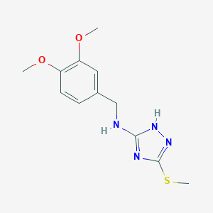 N-(3,4-dimethoxybenzyl)-3-(methylthio)-1H-1,2,4-triazol-5-amine