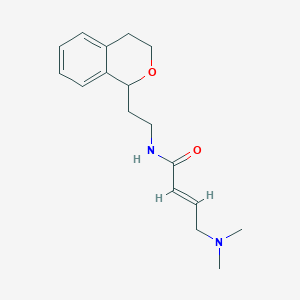 (E)-N-[2-(3,4-Dihydro-1H-isochromen-1-yl)ethyl]-4-(dimethylamino)but-2-enamide