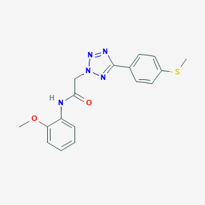 N-(2-METHOXYPHENYL)-2-{5-[4-(METHYLSULFANYL)PHENYL]-2H-1,2,3,4-TETRAZOL-2-YL}ACETAMIDE