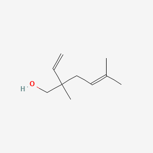 molecular formula C10H18O B2607664 2-Ethenyl-2,5-dimethyl-4-hexen-1-ol CAS No. 50598-21-5